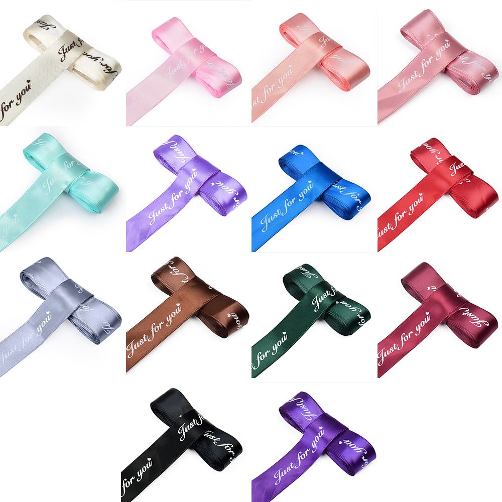 5m 25mm speciaal voor jou bedrukt polyester lint voor bruiloft, feest, kerstdecoratie, doe-het-zelf, knutsel, kaart, inpaklinten, striklinten