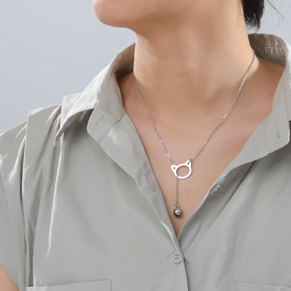 Cazador Schattige Dieren Kat Hanger Ketting voor Vrouwen Meisjes Mooie Poot Choker Halsketting Roestvrij Stalen Sieraden 2025