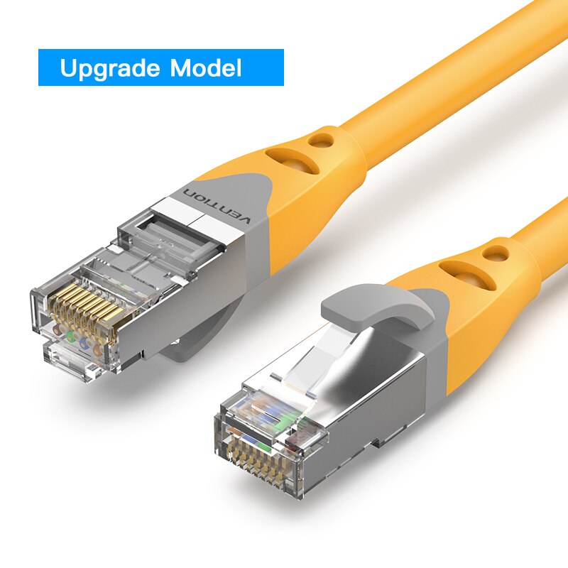 Vention CAT6A Ethernet Cable SSTP RJ45 Lan Network Cable 10 Gigabit High Speed 500MHz Cat6 a Patch Cord for Modem Router Cable: army green / 12m