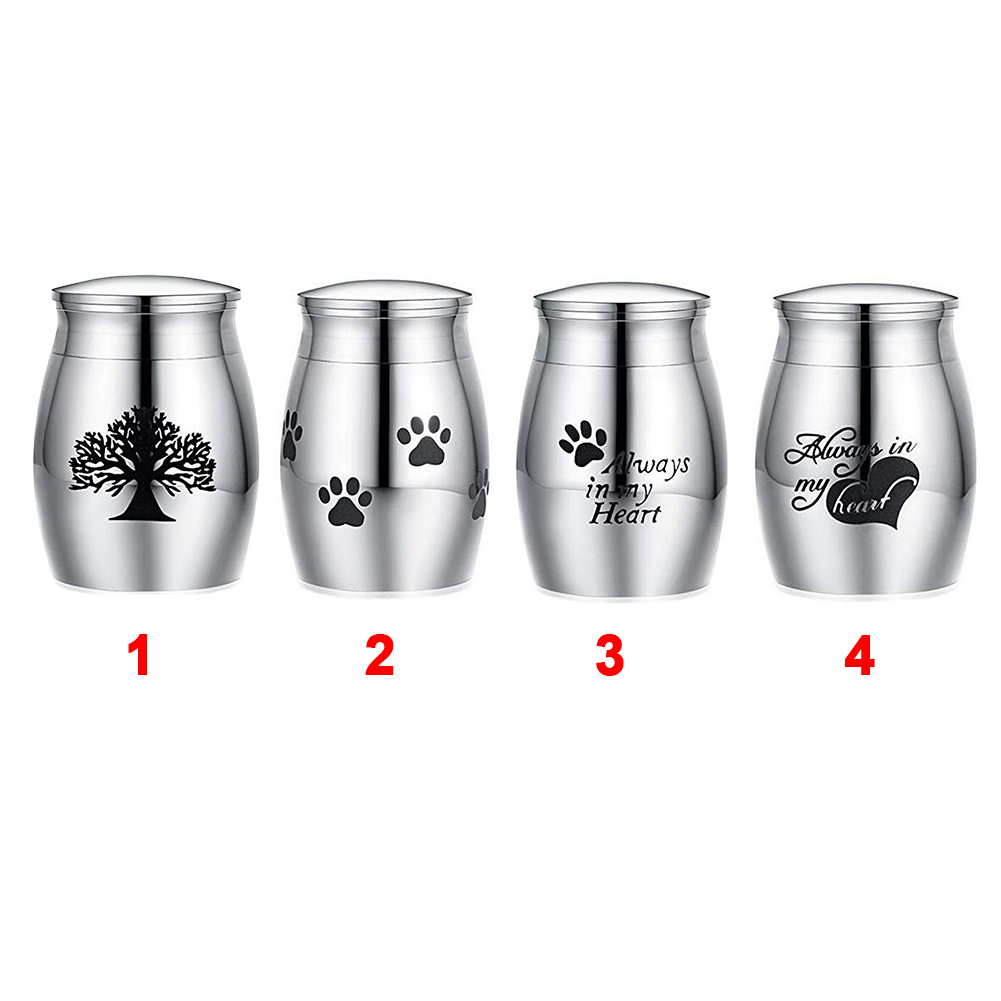 Stainless Steel Mini Small Mouse Funeral Human Ashes No Deformation Cremation Urn Casket Memorials For Pets Container Dog Birds