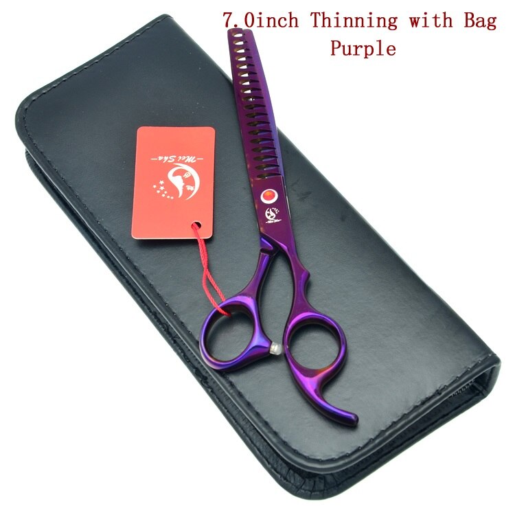 Meisha 7" Pet Scissors Set Dogs Grooming Cutting Shears Thinning Clippers Curved Tijeras with Forceps Puppy Beauty Tools HB0234: HB0032 with bag