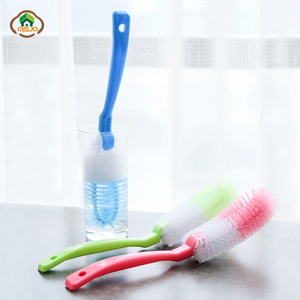 Cepillo de limpieza MSJO para limpiador de botellas, sartén, cocina, baño, casa, cepillo de limpieza, botella de agua, accesorios de limpieza de cocina