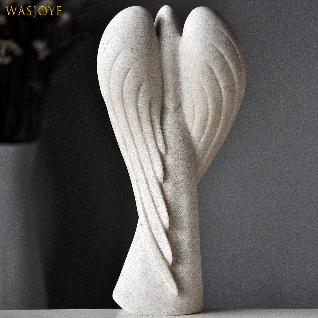 European Guardian Angel Sculpture Decoration Living Room Study Statue Crafts Retro Home Accessories Prayer Angel