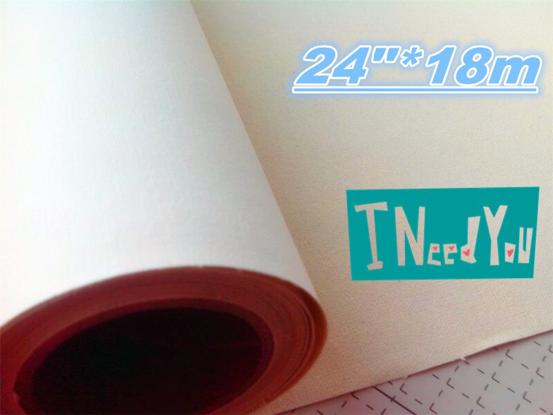 380gsm 24 "* 18 m 100% katoen inkjet solvent canvas rolls voor