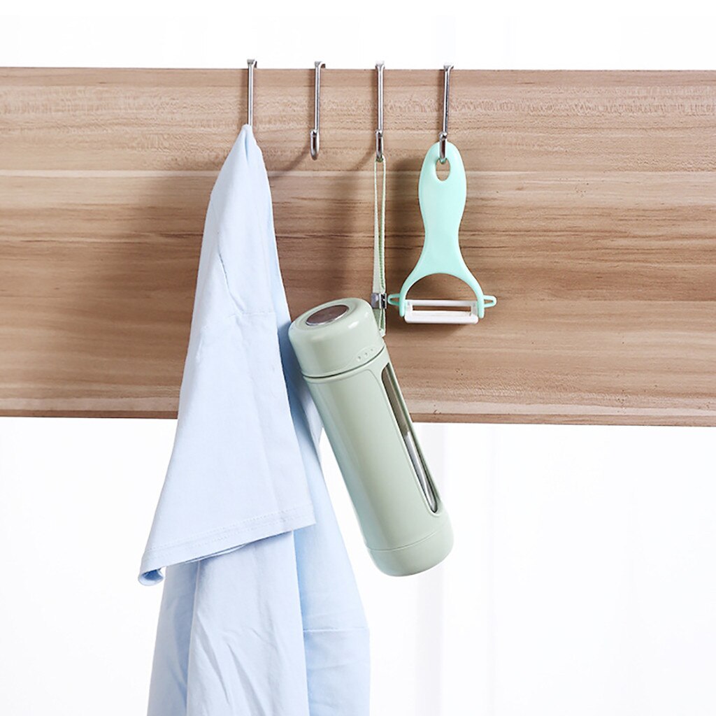 Metalen haak rvs multifunctionele haak 4 Stuks Rvs Over De Deur Haak Opslag Hanger Bloem Mand houder w517