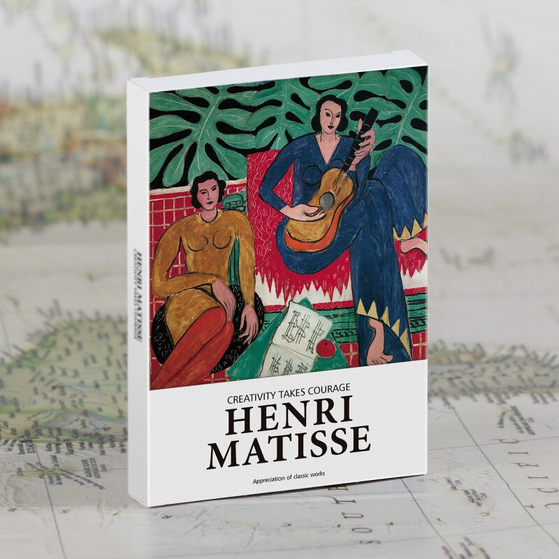 Lot de 30 cartes postales anglaises de la série du musée d'art, enveloppes de artistes célèbres, œuvres d'art, travaux de Monet, Picasso, Van Gogh: Henri Matisse