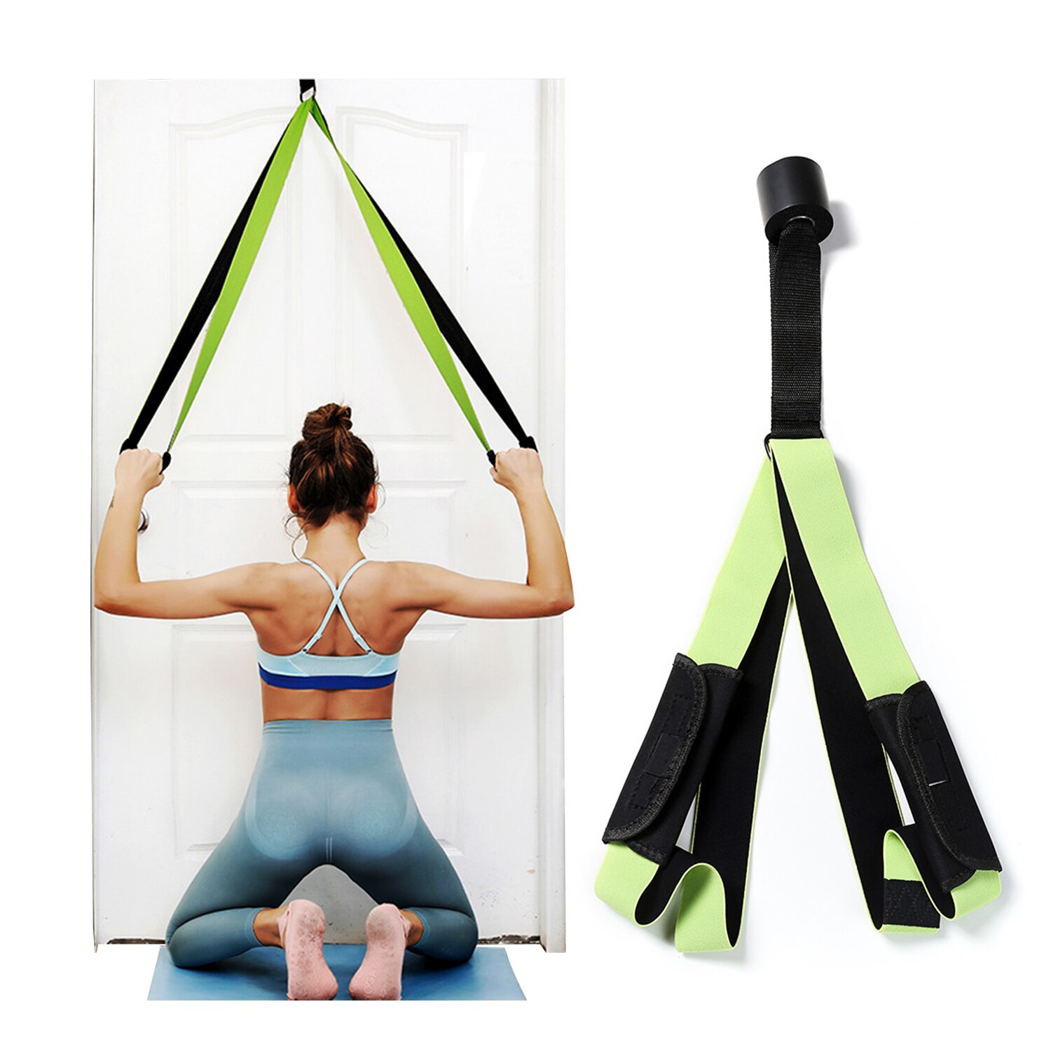 Door Resistance Band Set Strength Training Strap Elastic Exercise Training Bands Portable Muscle Stretch Over Door Anchor Home