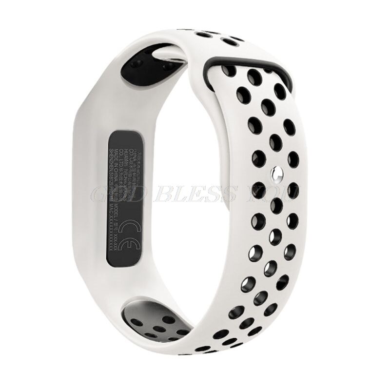 Zachte Siliconen Twee-Kleur Band Polsband Armband Vervanging Voor Huawei 3e/Huawei Honor 4 Running/huawei AW70 Smart Horloge