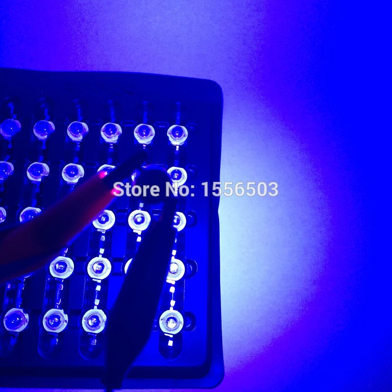 100 stk 1w 3w ledet dioder chip leds kaldhvit naturhvit varmhvit lilla fiolett isblå cyan fullspekter 6000k 10000k