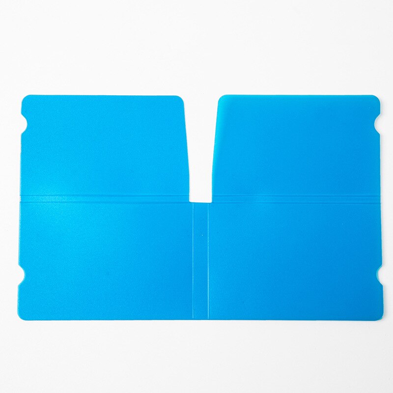 Mini pp bærbare plastik maske clips elev engangs ansigtsmaske opbevaring kuffert beholder sammenfoldelig maske holder genbrug maske opbevaring: Blå