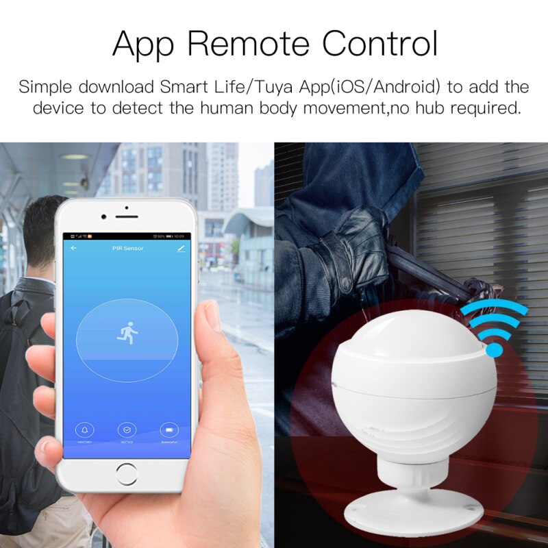 PIR Motion Sensor WiFi Smart Motion Sensor Smart Switch Tuya Smart Leben APP Steuer Arbeit Mit Alexa Google Hause Thermische kamera