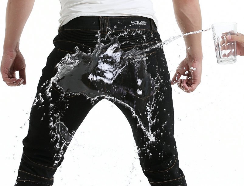 Vattentäta motorcykelbyxor herr motorcykelutrustning moto jeans motocross byxor biker byxor med ce knäskydd 2 färg: Jes -8 vattentät bk / S
