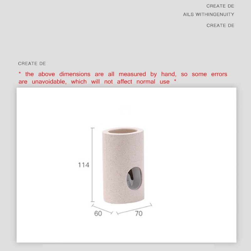 Auto Automatic Toothpaste Dispenser Wheat Straw Squeezer Bathroom Wall Mount for Toothpaste Dispenser Stand Gadget