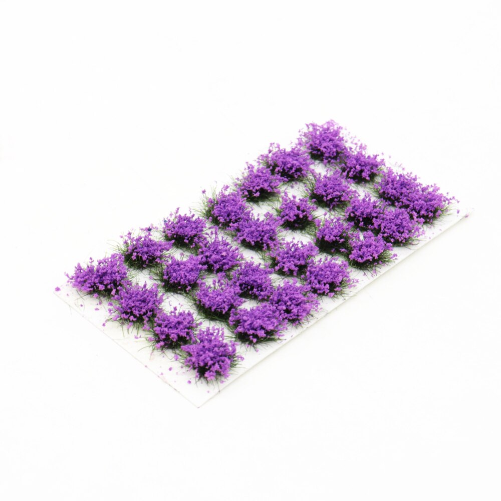 HO 1:87 Train Railway Scale Model Flower Trees Train Railroad Scenery Landscape for Diorama Model: purple