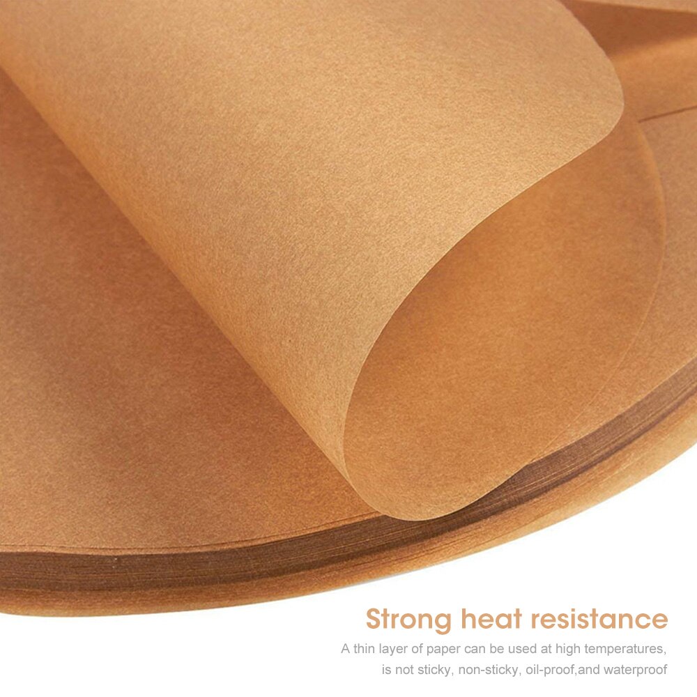 100PCS Parchment Scroll Baking Parchment Sheet Round Cake Pan Lining Unbleached Heat Resistant Not Sticky Cake Tin Liner Baking