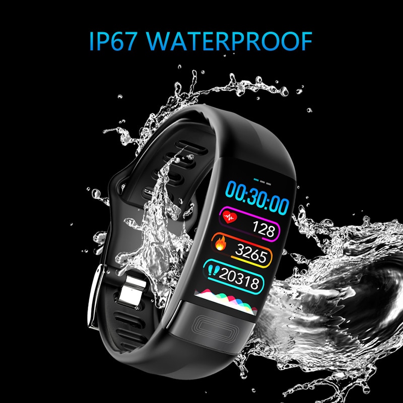 Smartband P11 Ecg Slimme Band Horloge Hartslagmeter Ppg Smart Armband Bloeddruk Waterdicht Polsbandje