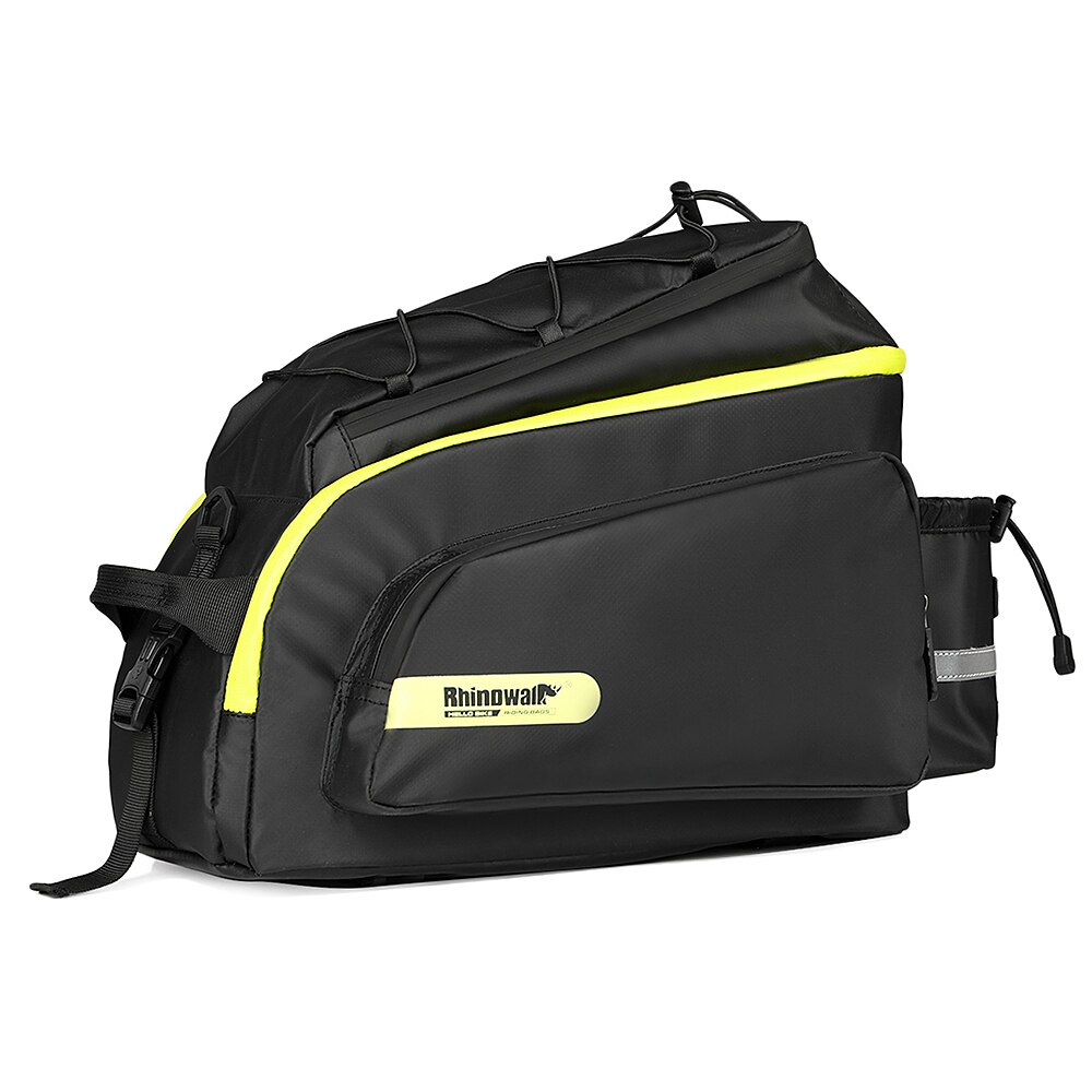 17L Bike Bag Bicycle Trunk Bag Waterproof Polyester MTB Cycling Bike Rear Seat Bag Large Capacity Bike Rack Luggage Bag Pannier: Green