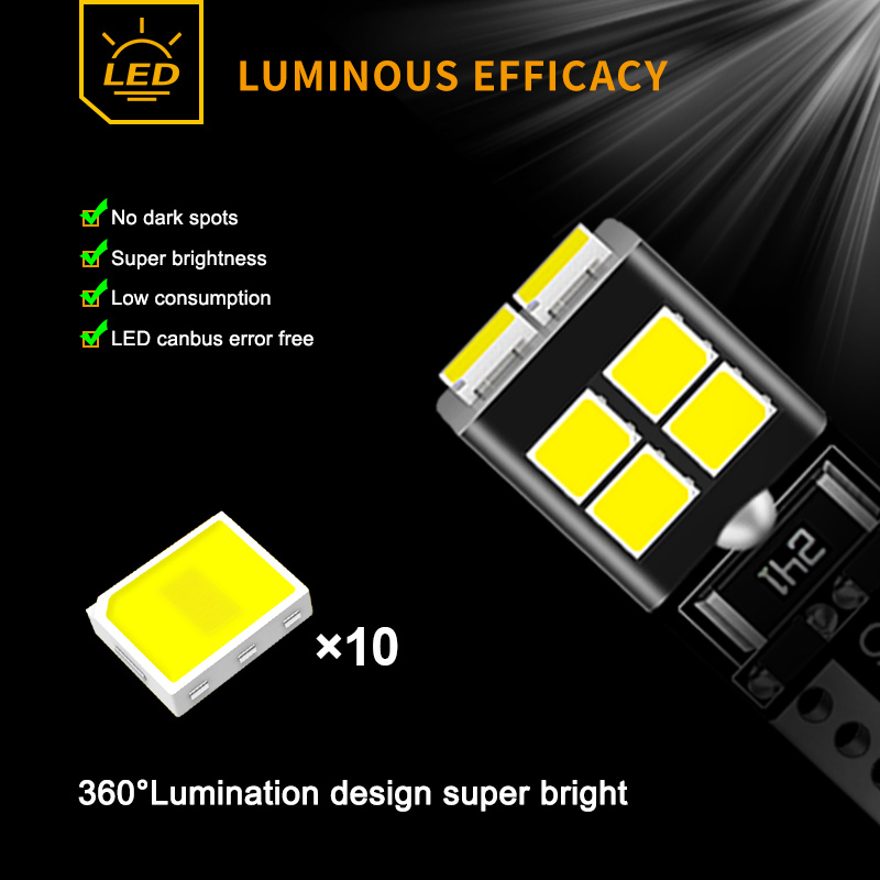 2x bombilla LED de luz de liquidación W5W T10 para Renault Avantime Alaskan Captur Dokker Duster Espace 3 4 Fluence Grand Scenic Modus