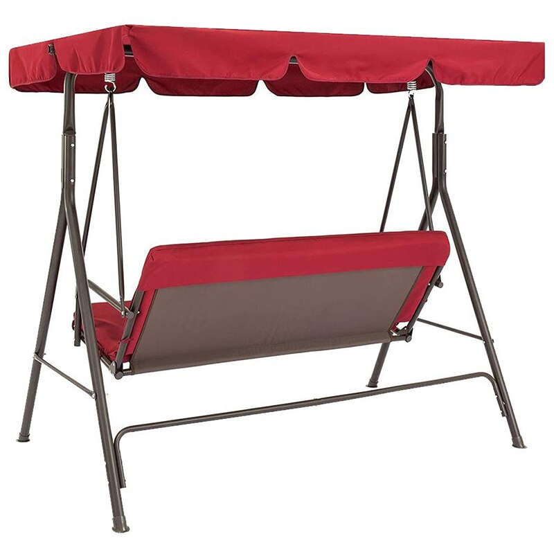 Terras Schommel Stoel 2 Stuks/set Universal Tuin Stoel Stofdicht 3-Seater Outdoor Cover (Rood)