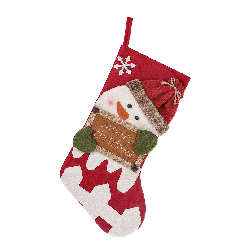 Paw Shaped Christmas Decorations For Home Stockings Cute Xmas Tree Ornament Decor with Bow Tie Year Sock Year 2024: plum