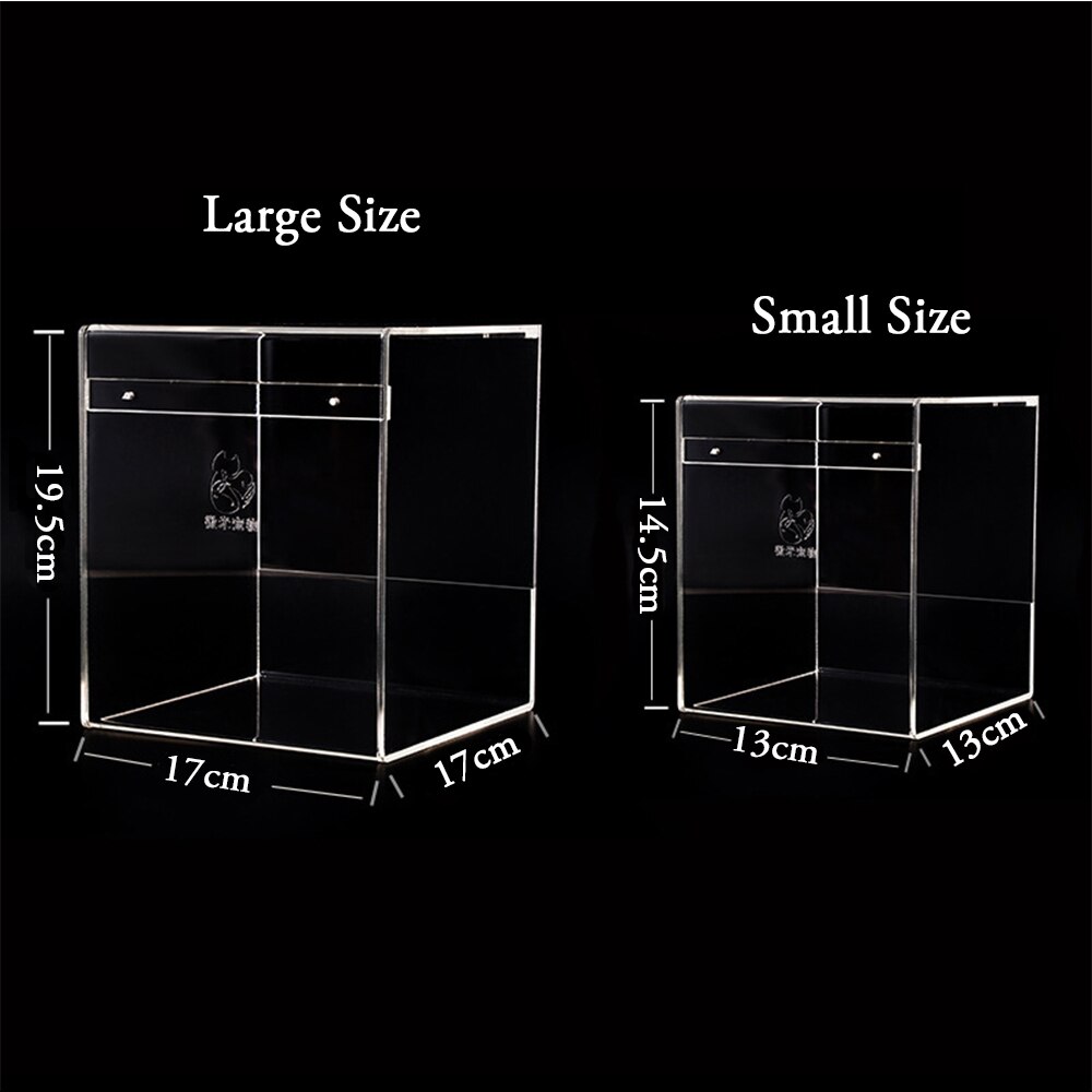 Large Size Transparent Acrylic Bird Bathtub For Water Washing Dry Cleaning Splash-proof Bath Basin Bird Cage Accessories