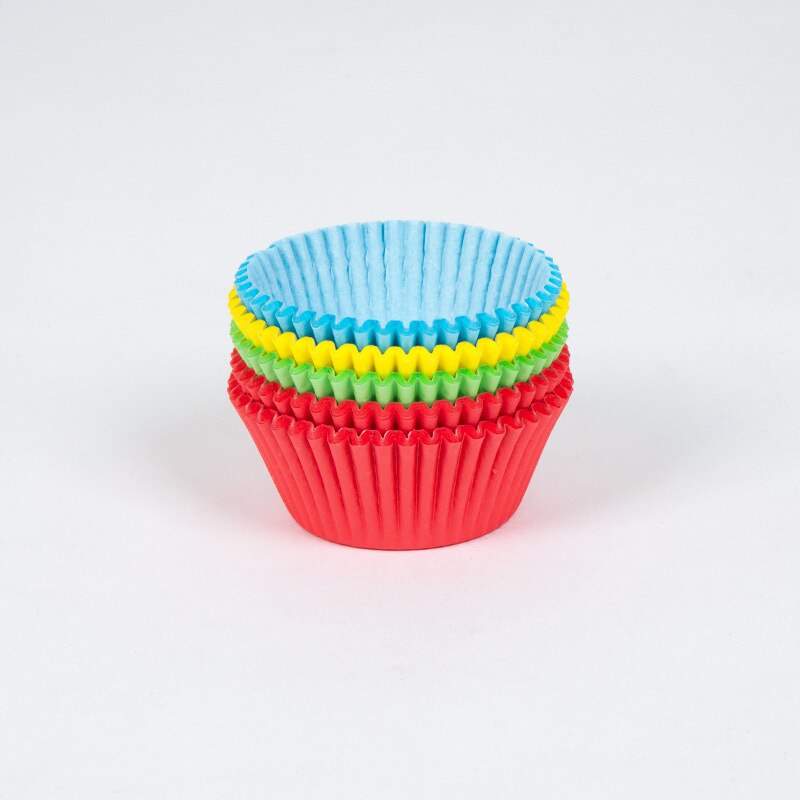 Mini Rainbow Color 100pc Cupcake Liner Baking Cup Cupcake Paper Muffin Cases Cake Box Egg Tarts Tray Kitchen Accessories Tools