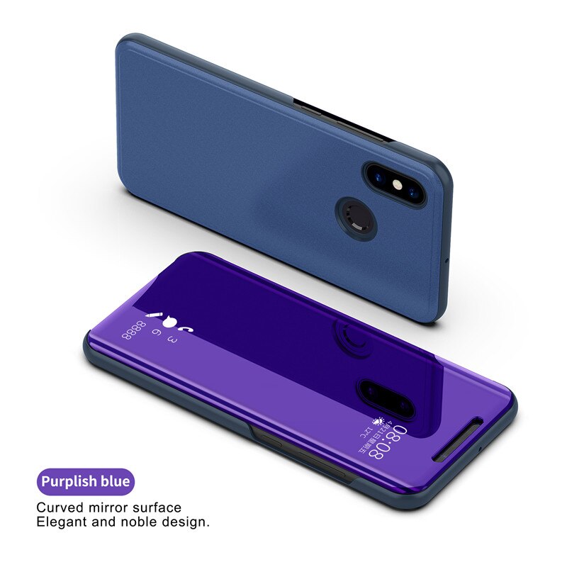 Voor Samsung Galaxy M11 Case Luxe Spiegel Leather Flip Cover Voor Galaxy M11 Case Samsung Galaxy M11 Beschermende Shockproof Stand: Purple