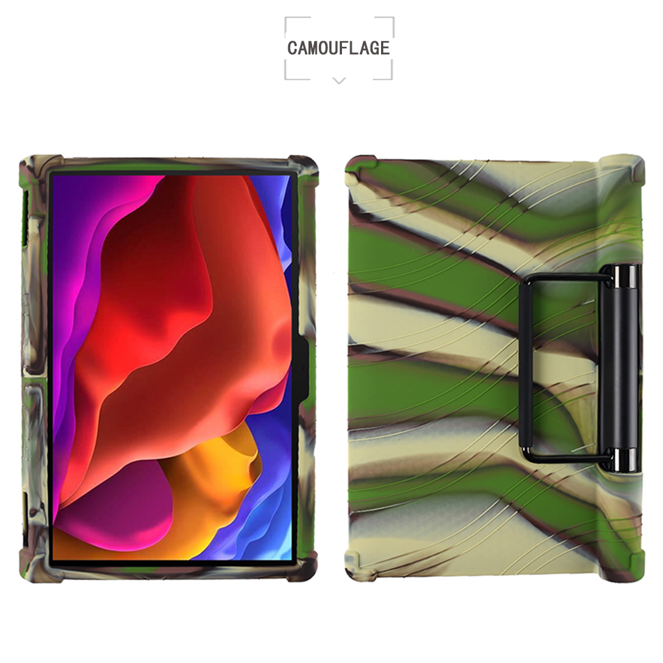 Zachte Shockproof Case Voor Lenovo Yoga Tab 13 (Lenovo Yoga Pad Pro) YT-K606F 13 &quot;Tablet Pc Silicon Beschermende Cover Met Kickstand: MC