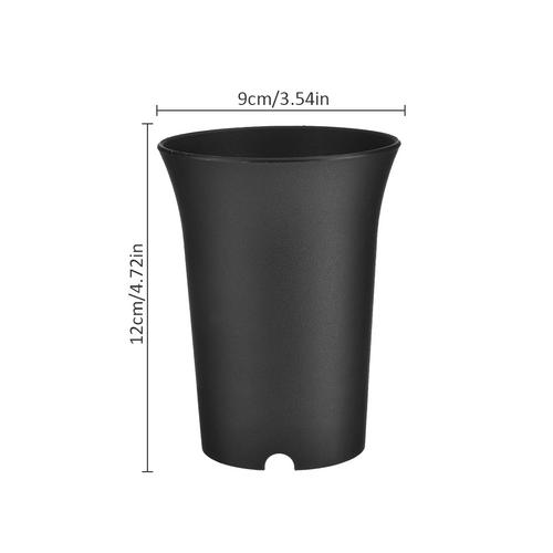 5 stk . 9*12cm sukkulentplante blomsterplanteskole potte plast potteholder fortykker rund frø opbevaring potte container hjem haveindretning: S