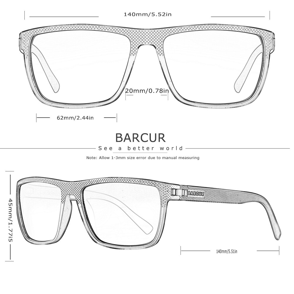 BARCUR -Lunettes de soleil polarisées TR90 pour homme et femme, accessoire de sport léger, protection UVAB