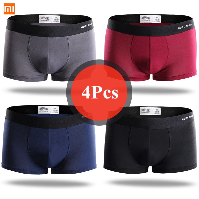 Xiaomi Mijia boxer mens underwear men Modal underpants male panties shorts underwear boxer shorts four seasons wearable 4pcs