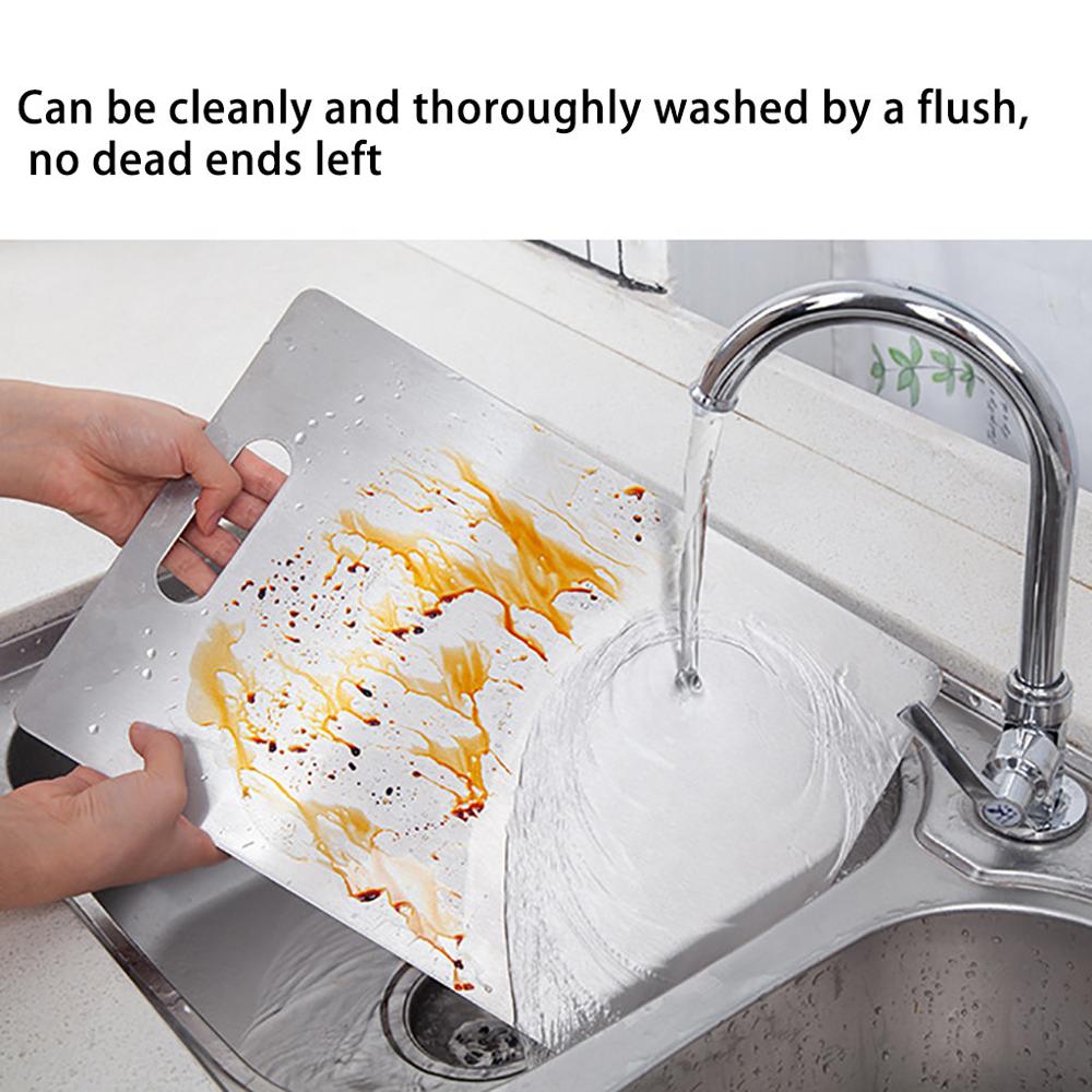 304 Stainless Steel Kitchen cutting board Sterile mildew proof chopping board Fruit cutting board Rectangular chopping board