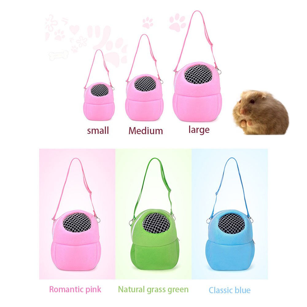 Portable Rabbit Carrier Cage Hamster Chinchilla Travel Bags Guinea Pig Carry Pouch Bag Breathable Small Pet Carry Cage Backpack