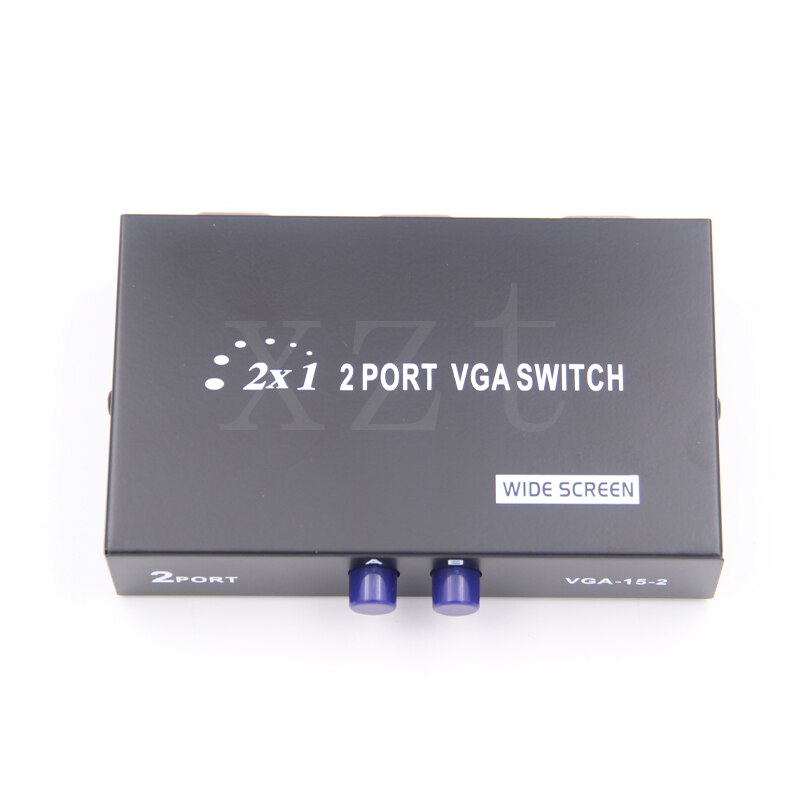 Pz  2 port hd vga svga delning switch box för lcd pc tv monitor video 2 in 1 ut för pc laptop
