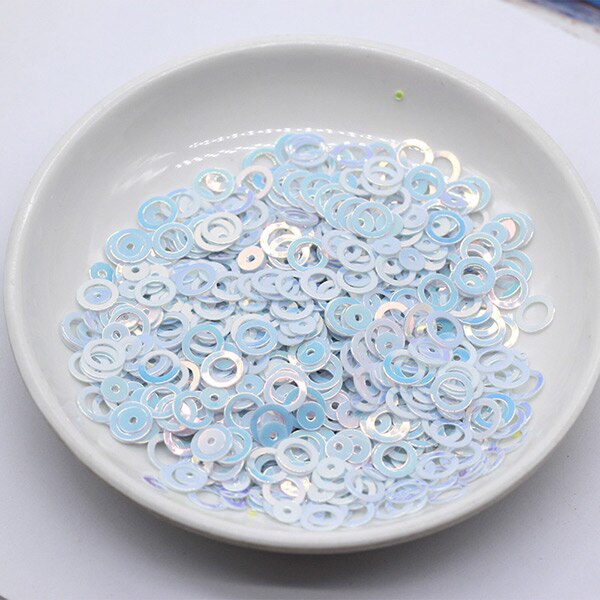 20 G/pak Multi Mix 3Mm 4Mm 5Mm 6Mm Pailletten Kleurrijke Platte Ronde Losse Sequin Naaien Bruiloft ambacht, vrouwen Kledingstuk Accessoires: lt violet