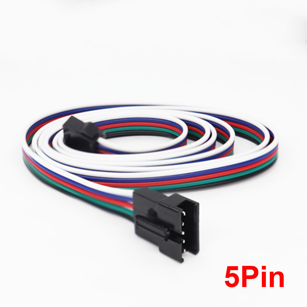 Câble d'extension mâle et femelle 22awg, 2 broches/3 broches/4 broches/5 broches, connecteur JST pour bande lumineuse LED RGB WS2811 WS2812B WS2815 5050: MULTI / 3P