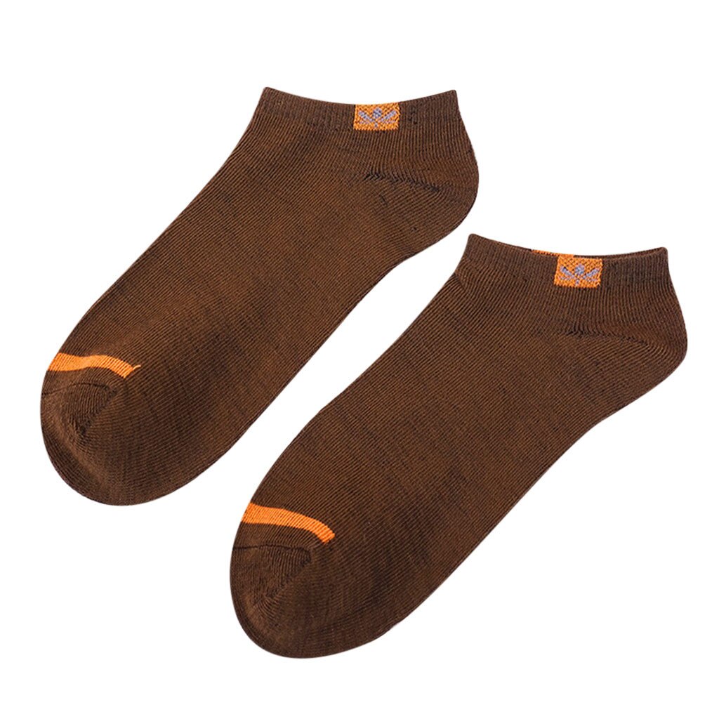 Men Stripe Boat Socks Ultra-thin Elastic Short Socks Male Casual Harajuku Breathable Little Pineapple Heap Socks Py6: coffee