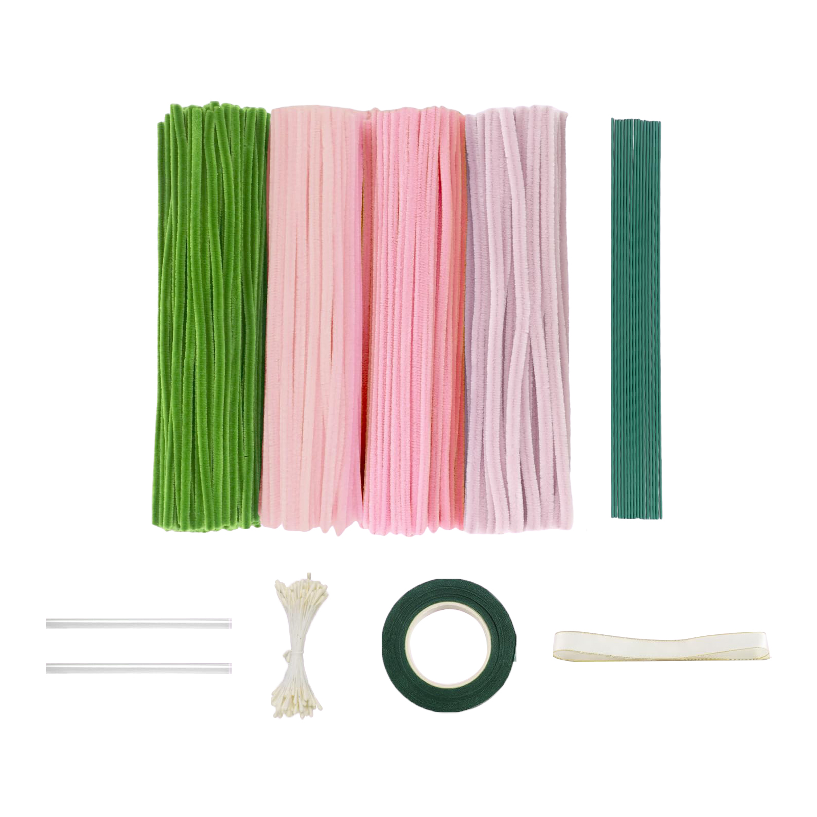 Kit de manualidades de flores hechas a mano para decoración del hogar, flores de simulación con tallos de alambre doblado para centros de mesa de boda y: Oro