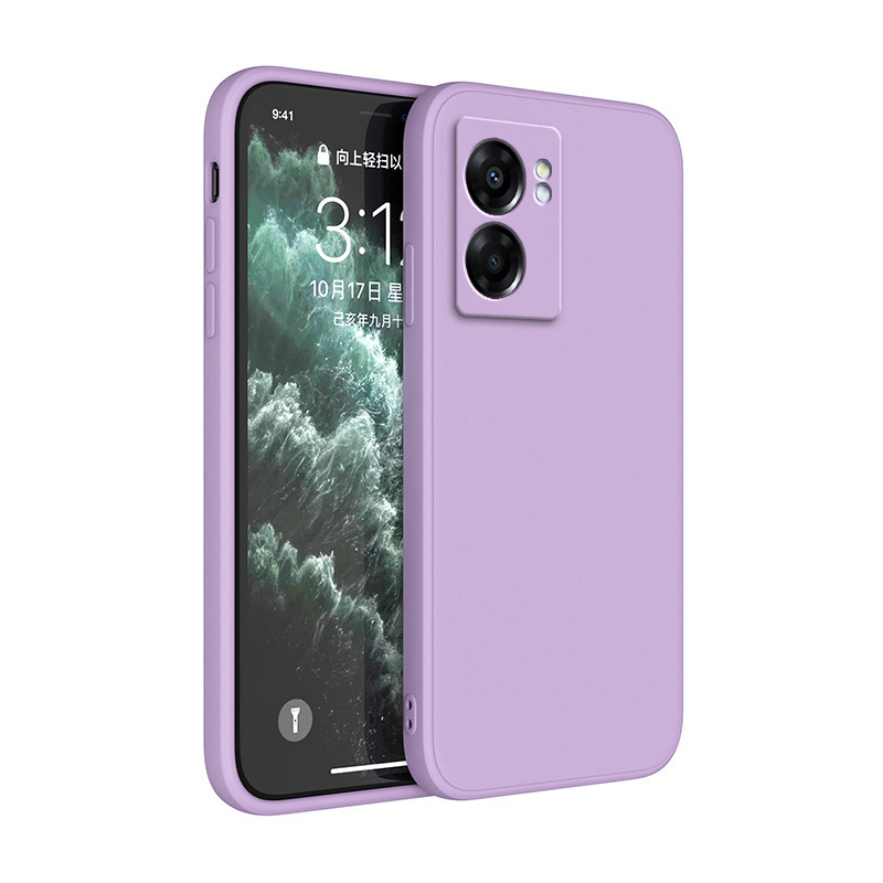 Coque souple d'origine pour OPPO Realme Narzo 50 30 Pro carré Silicone liquide Narzo50 Narzo30 30Pro 5G housse antichoc de luxe Funda: Néoprène / vert militaire