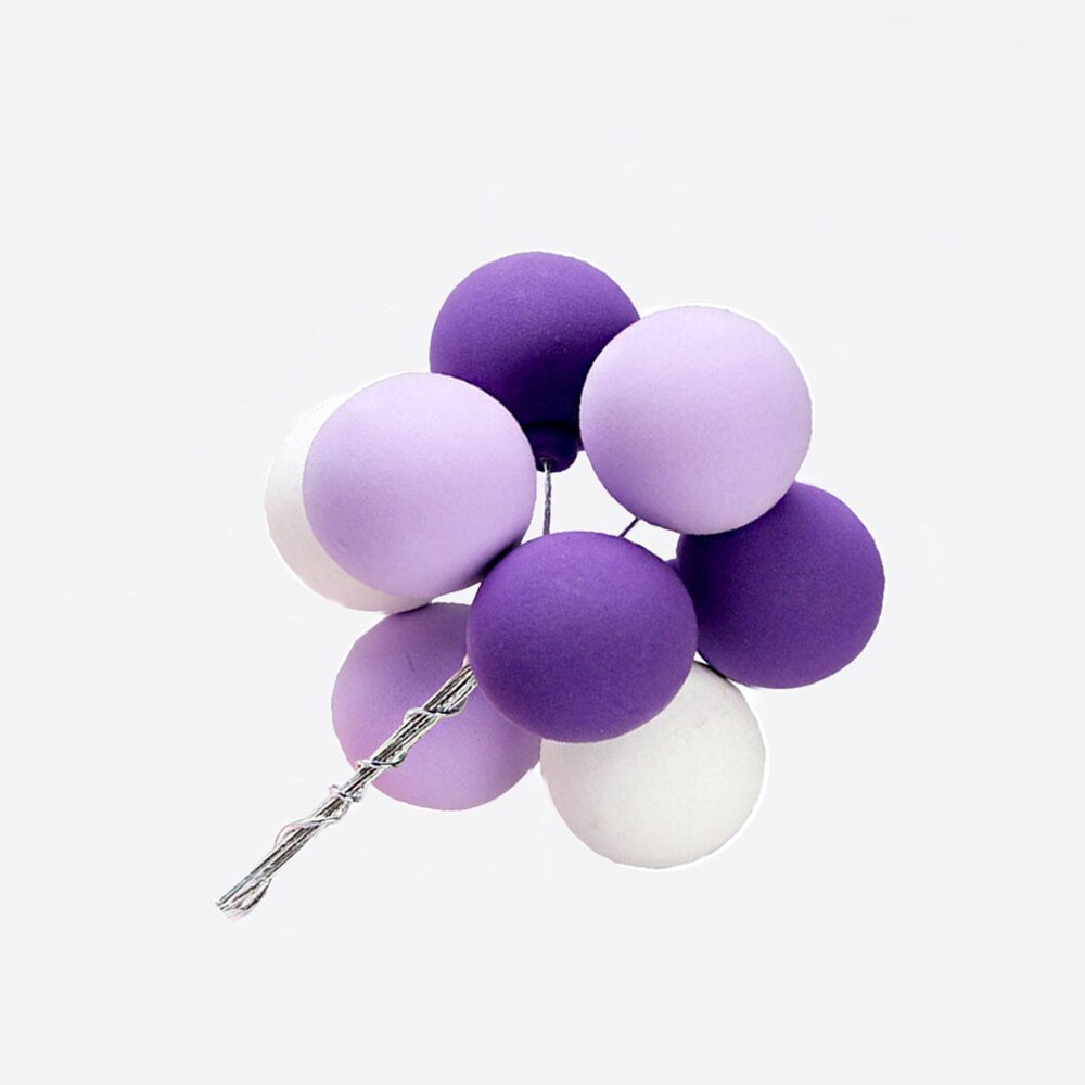 8 stk/bunke blandede fargeballonger leirkaketopperballer kakedekor bryllup bursdagsfest babyshower-gave dessertdekorasjoner: Burgunder