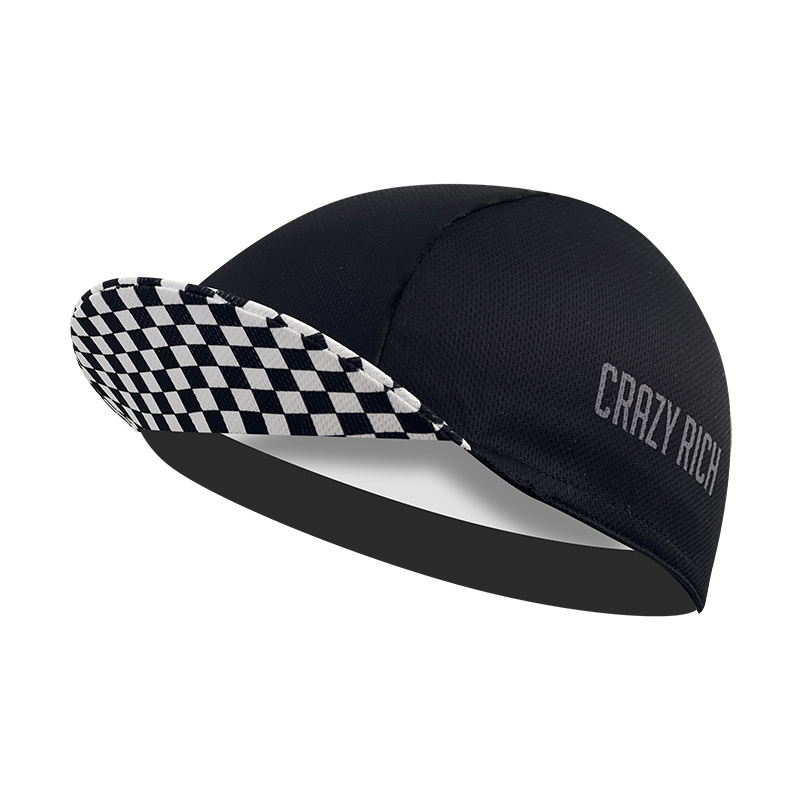 Gorras de ciclismo de poliéster más populares de la serie negra, gorra deportiva de secado rápido para bicicleta, ropa para hombres y mujeres, absorbe el sudor, transpirable: Blanco