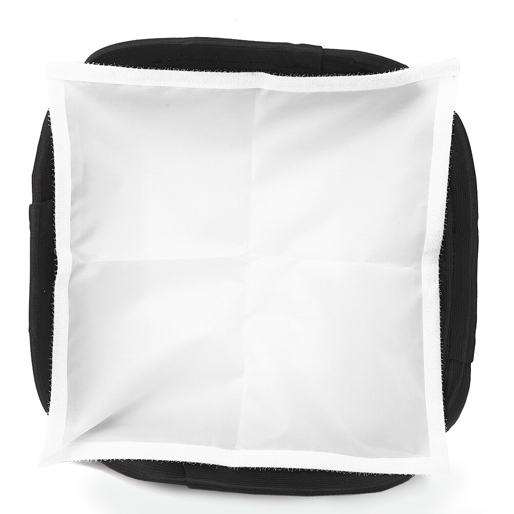 23cm plast leie hvit bærbart sammenleggbart blitslys slr kamera softbox fotografering fylle lys deksel til slr kamera blits lys