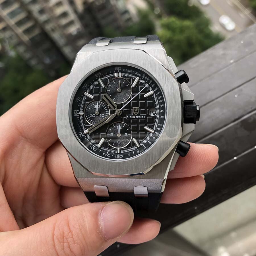 Didun Horloges Mannen Luxe Horloges Heren Staal Quartz Horloges Mannen Dress Bedrijvengids Horloge Lichtgevende Horloge 30M Waterbestendig: VDSBB