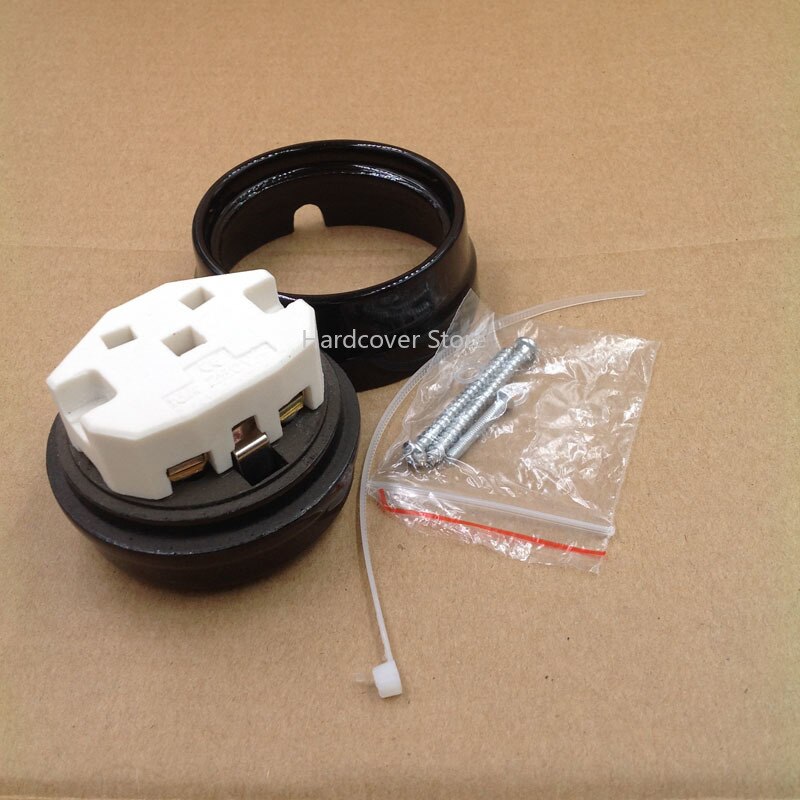 2pcs European Ceramic Socket 16A EU Wall Outlet Pop Socket Black and White