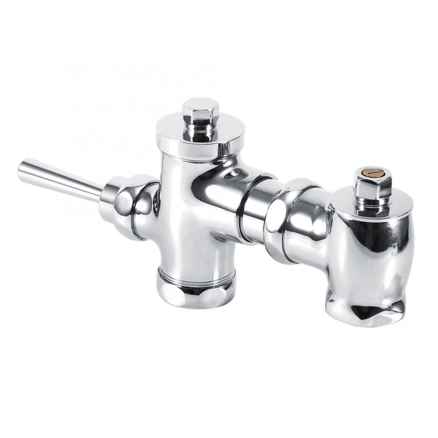 0.8-1.2Mpa Bathroom Toilet Urinal Flush Valve Hand Pressing Type Manual Delay Automatic Shutoff Flushing Valve For Toilet Bath