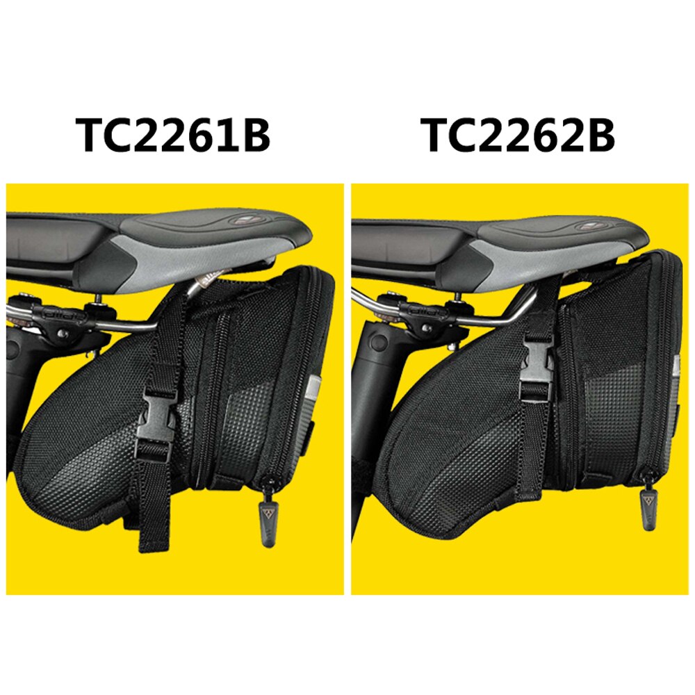 Topeak Aerodynamic Bicycle Seat Bag 3 Size Cycling Saddle Pannier Road Bike Seatpost Pack MTB Bicicleta Quick Release Bike Pouch