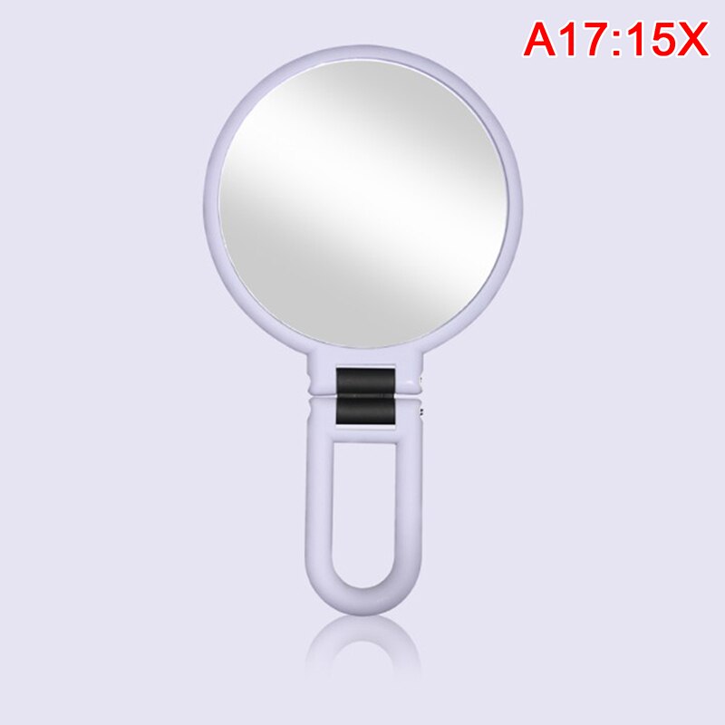 Espejo de doble cara para maquillaje, accesorios de cosmética para tocador, compacto, con aumento de 2/5/10/15X