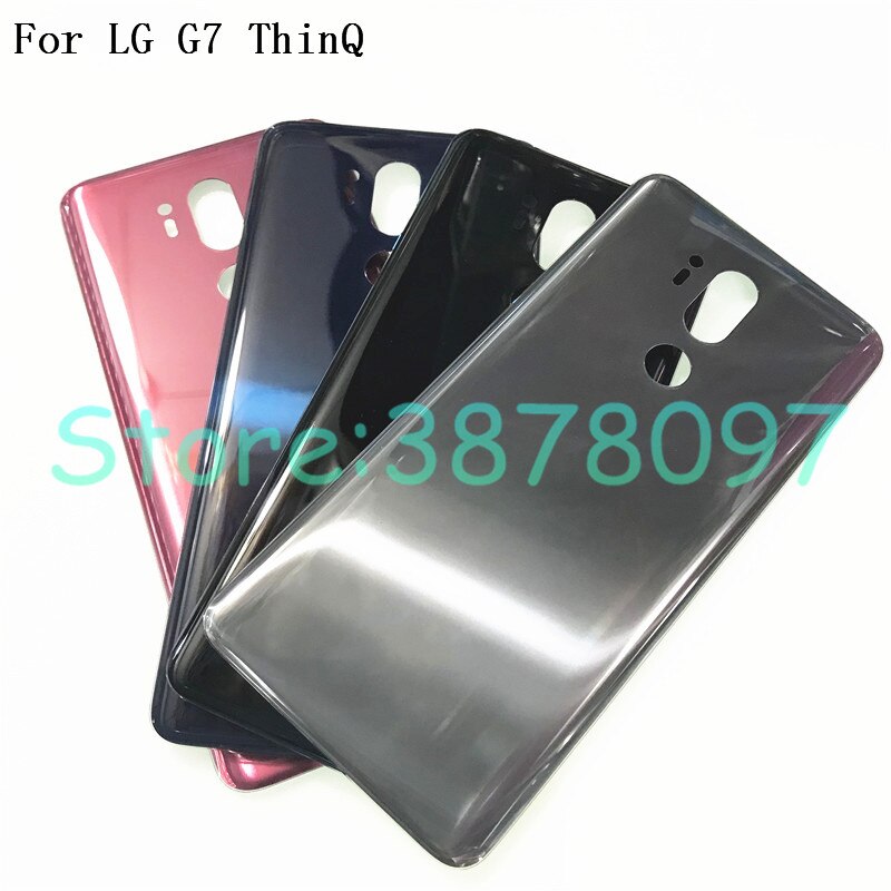 Battery Back Cover For LG G7 ThinQ G710 G710EM Rear Housing Back Battery Door Glass Case With Adhesive sticker