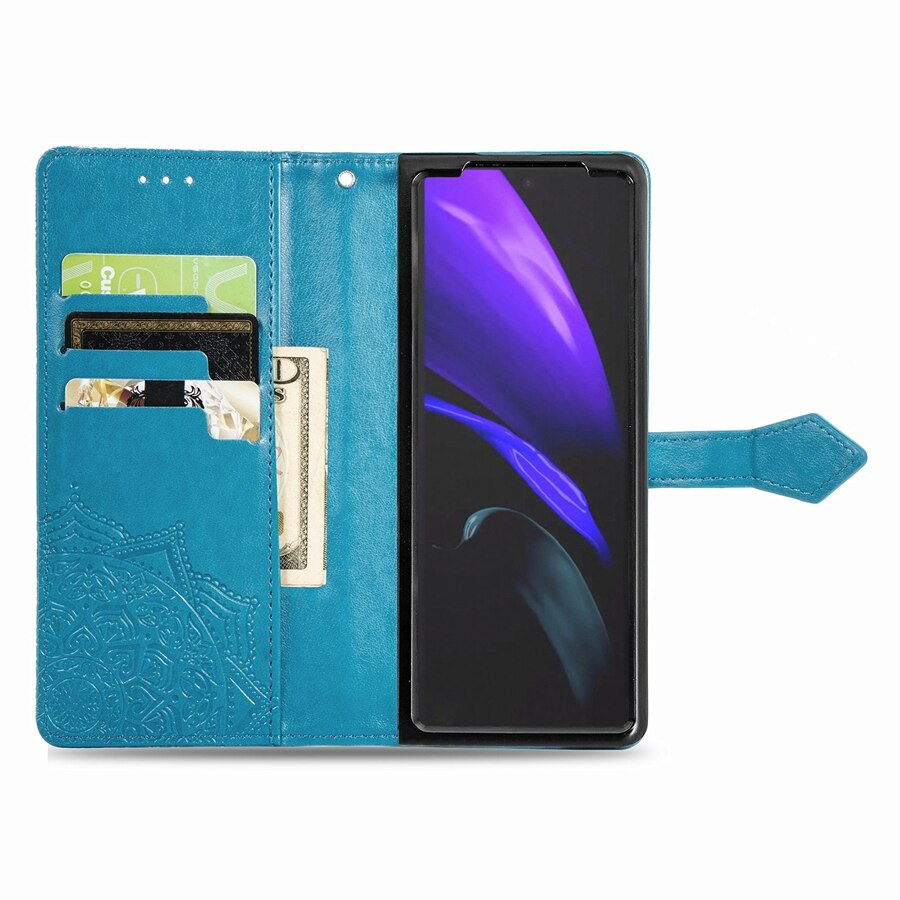 Z Fold3 – Coque de téléphone à rabat en cuir, étui pour Galaxy Z Fold3 5G Fold2 ZFold2 pliable 3 2