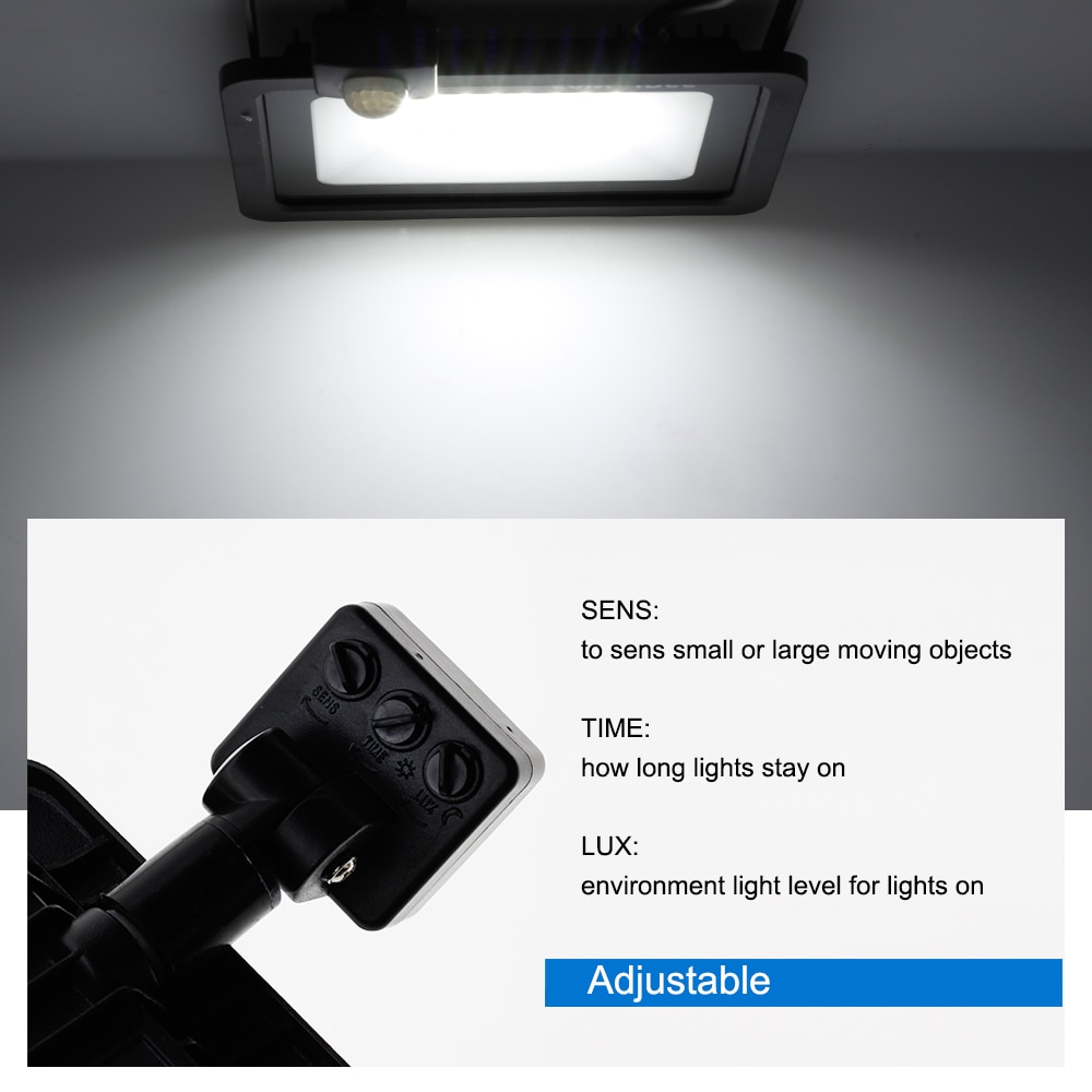 Led projektør pir bevægelsessensor led projektør lys  ip66 vandtæt spotlight væg udendørs belysning hvid varm hvid